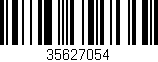 Código de barras (EAN, GTIN, SKU, ISBN): '35627054'