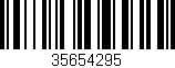 Código de barras (EAN, GTIN, SKU, ISBN): '35654295'