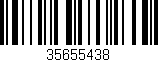 Código de barras (EAN, GTIN, SKU, ISBN): '35655438'