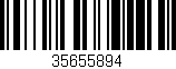 Código de barras (EAN, GTIN, SKU, ISBN): '35655894'