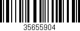 Código de barras (EAN, GTIN, SKU, ISBN): '35655904'