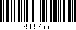 Código de barras (EAN, GTIN, SKU, ISBN): '35657555'