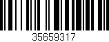 Código de barras (EAN, GTIN, SKU, ISBN): '35659317'