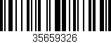 Código de barras (EAN, GTIN, SKU, ISBN): '35659326'