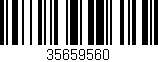 Código de barras (EAN, GTIN, SKU, ISBN): '35659560'
