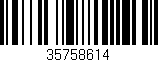 Código de barras (EAN, GTIN, SKU, ISBN): '35758614'