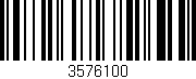 Código de barras (EAN, GTIN, SKU, ISBN): '3576100'