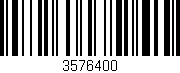 Código de barras (EAN, GTIN, SKU, ISBN): '3576400'