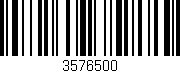 Código de barras (EAN, GTIN, SKU, ISBN): '3576500'