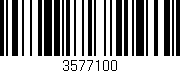 Código de barras (EAN, GTIN, SKU, ISBN): '3577100'