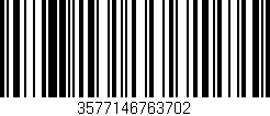 Código de barras (EAN, GTIN, SKU, ISBN): '3577146763702'
