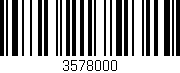 Código de barras (EAN, GTIN, SKU, ISBN): '3578000'