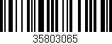 Código de barras (EAN, GTIN, SKU, ISBN): '35803065'
