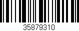 Código de barras (EAN, GTIN, SKU, ISBN): '35879310'