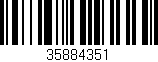 Código de barras (EAN, GTIN, SKU, ISBN): '35884351'