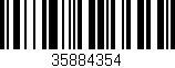 Código de barras (EAN, GTIN, SKU, ISBN): '35884354'