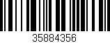 Código de barras (EAN, GTIN, SKU, ISBN): '35884356'