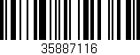 Código de barras (EAN, GTIN, SKU, ISBN): '35887116'