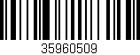 Código de barras (EAN, GTIN, SKU, ISBN): '35960509'
