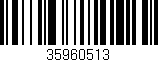 Código de barras (EAN, GTIN, SKU, ISBN): '35960513'