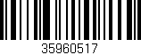Código de barras (EAN, GTIN, SKU, ISBN): '35960517'