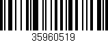 Código de barras (EAN, GTIN, SKU, ISBN): '35960519'