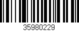 Código de barras (EAN, GTIN, SKU, ISBN): '35980229'