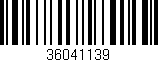 Código de barras (EAN, GTIN, SKU, ISBN): '36041139'