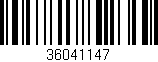 Código de barras (EAN, GTIN, SKU, ISBN): '36041147'