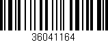 Código de barras (EAN, GTIN, SKU, ISBN): '36041164'