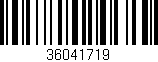 Código de barras (EAN, GTIN, SKU, ISBN): '36041719'