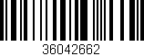 Código de barras (EAN, GTIN, SKU, ISBN): '36042662'