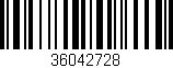 Código de barras (EAN, GTIN, SKU, ISBN): '36042728'
