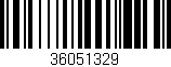 Código de barras (EAN, GTIN, SKU, ISBN): '36051329'