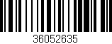Código de barras (EAN, GTIN, SKU, ISBN): '36052635'