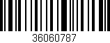 Código de barras (EAN, GTIN, SKU, ISBN): '36060787'