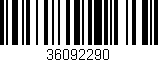 Código de barras (EAN, GTIN, SKU, ISBN): '36092290'