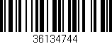 Código de barras (EAN, GTIN, SKU, ISBN): '36134744'