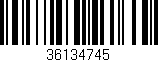 Código de barras (EAN, GTIN, SKU, ISBN): '36134745'