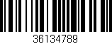 Código de barras (EAN, GTIN, SKU, ISBN): '36134789'