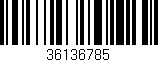 Código de barras (EAN, GTIN, SKU, ISBN): '36136785'