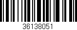 Código de barras (EAN, GTIN, SKU, ISBN): '36138051'