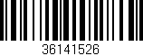 Código de barras (EAN, GTIN, SKU, ISBN): '36141526'