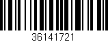 Código de barras (EAN, GTIN, SKU, ISBN): '36141721'