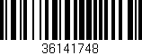 Código de barras (EAN, GTIN, SKU, ISBN): '36141748'