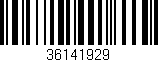 Código de barras (EAN, GTIN, SKU, ISBN): '36141929'