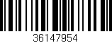 Código de barras (EAN, GTIN, SKU, ISBN): '36147954'