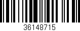 Código de barras (EAN, GTIN, SKU, ISBN): '36148715'