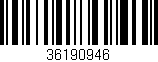 Código de barras (EAN, GTIN, SKU, ISBN): '36190946'