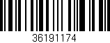 Código de barras (EAN, GTIN, SKU, ISBN): '36191174'